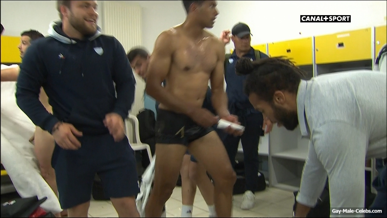 French Sport Star Brice Dulin Caught Flashing His Big Dick In A Locker-room
