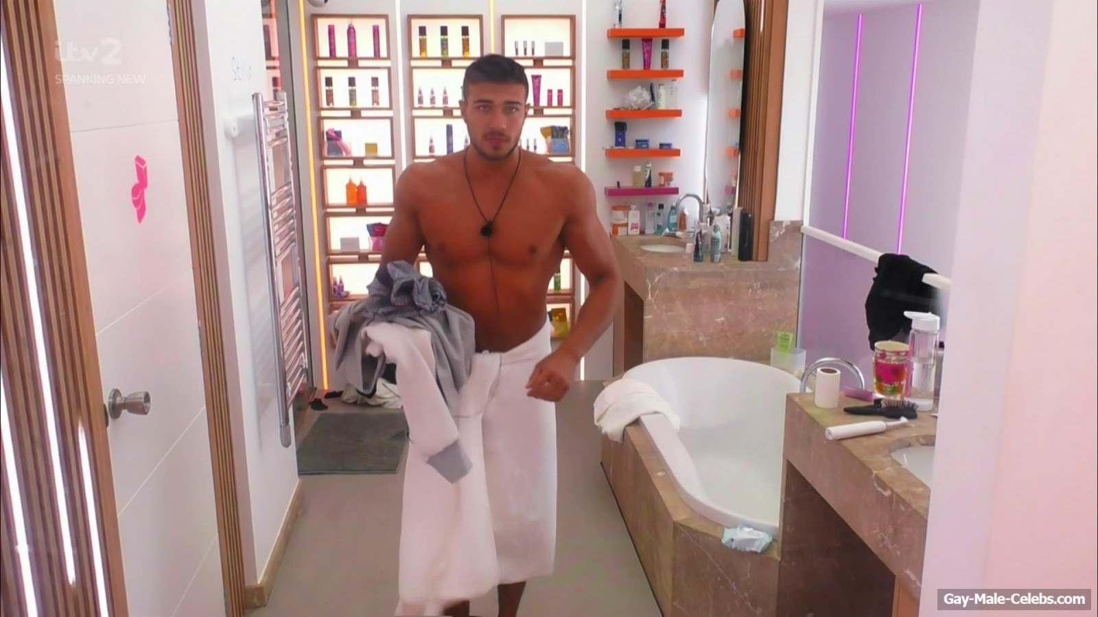 Tommy Fury See-Thru Wet Boxers in Love Island S05E07