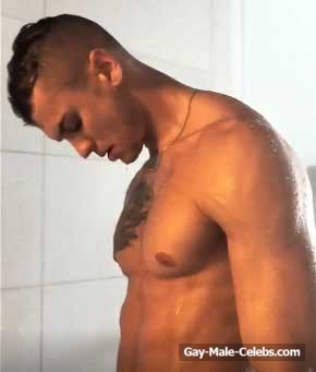 Male Model Brandon Good Naked In A Shower