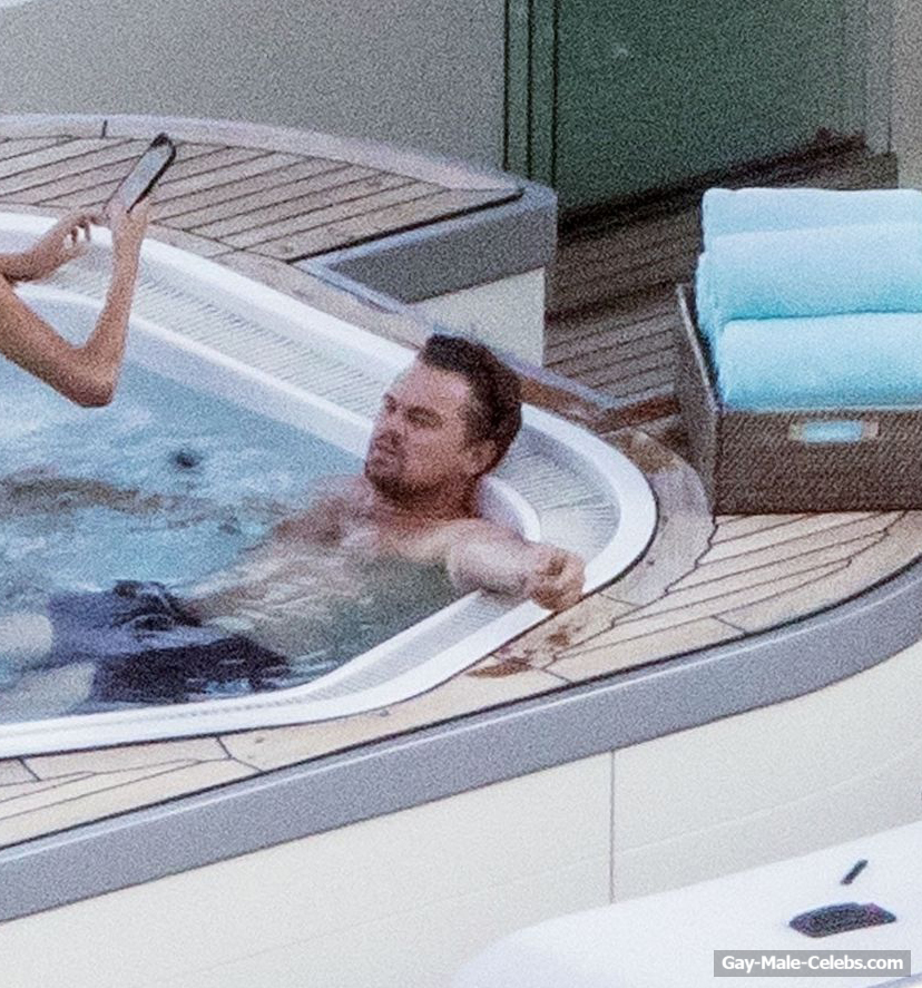 Leonardo DiCaprio Caught Relaxing Shirtless On A Yacht