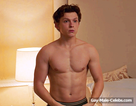 Tom Holland Shirtless And Bulge Underwear Scenes In Spider-Man: Far from Home (2019)