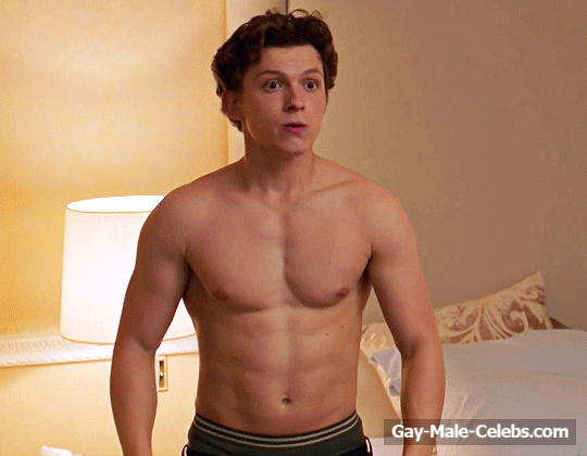Tom Holland Shirtless And Bulge Underwear Scenes In Spider-Man: Far from Home (2019)
