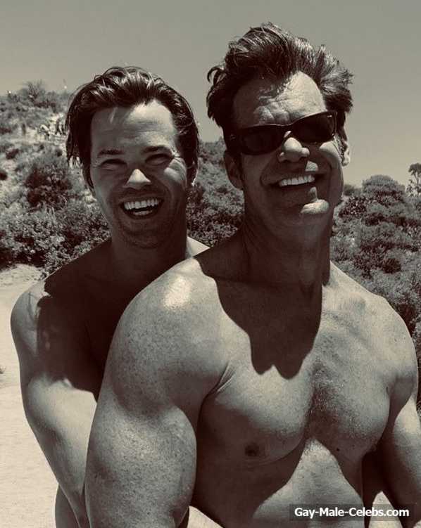 Andrew Rannells &amp; Tuc Watkins Looks Happy Gay Couple Of The World