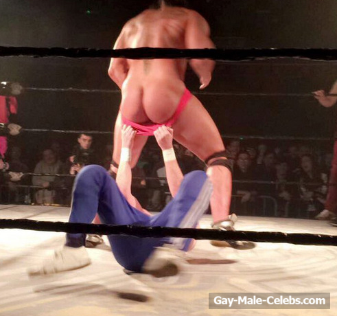 Canadian Professional Wrestler Rene Dupree Nude Muscle Ass And Bulge Photos
