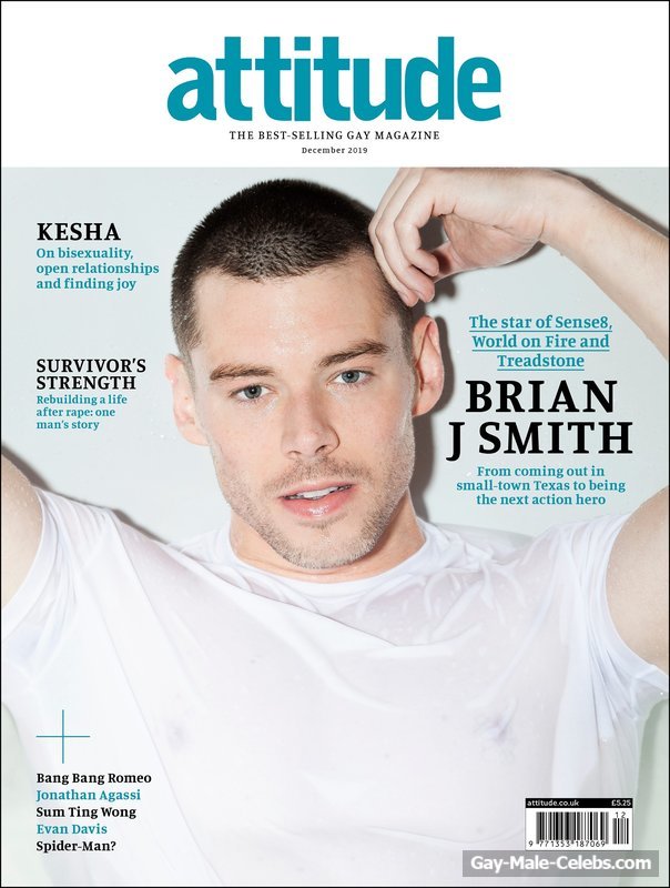 Openly Gay Brian J Smith Posing Shirtless And Sexy For Attitude Magazine