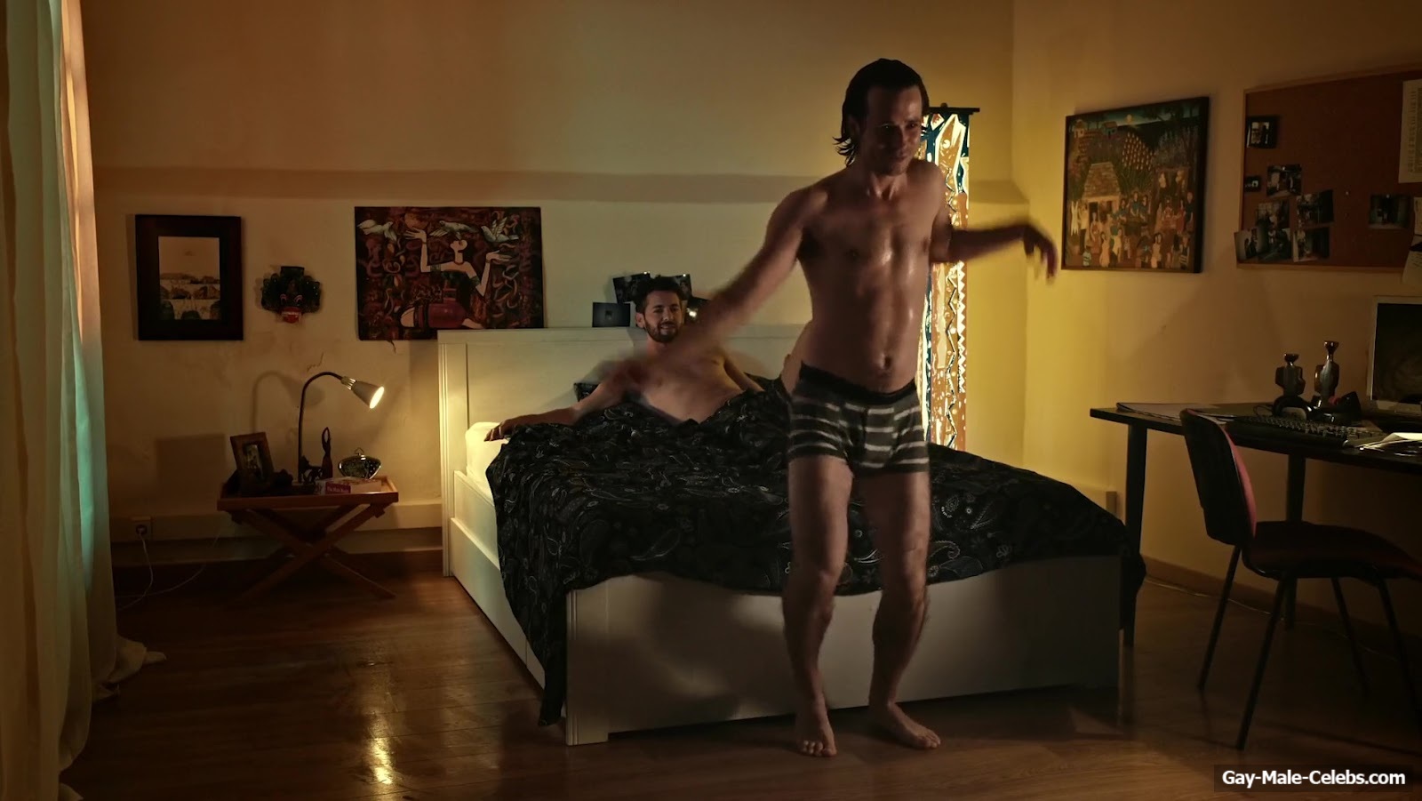 David Bocian Nude Striptease In Be Happy (2019)