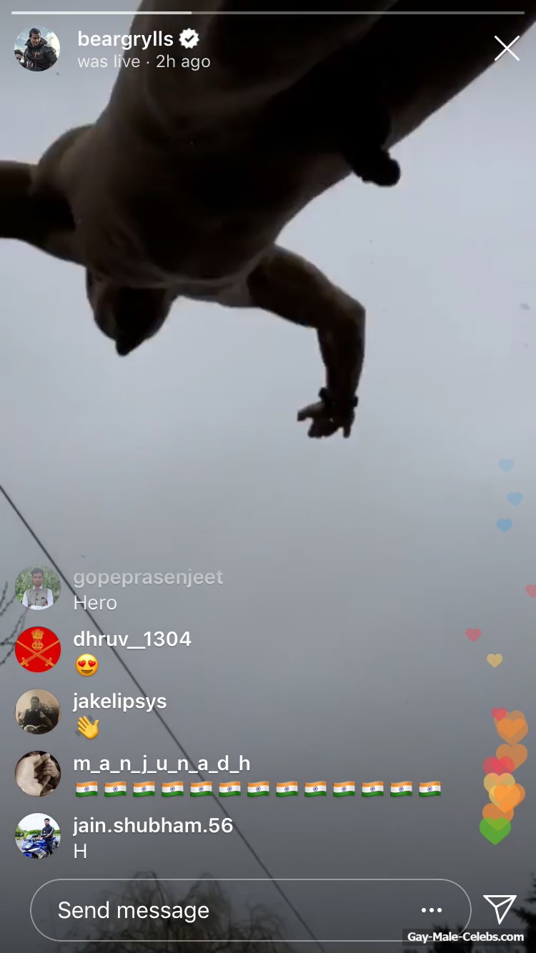 Bear Grylls Nude Big Cock During Live Stream