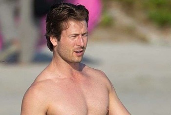 Glen Powell nude and sexy