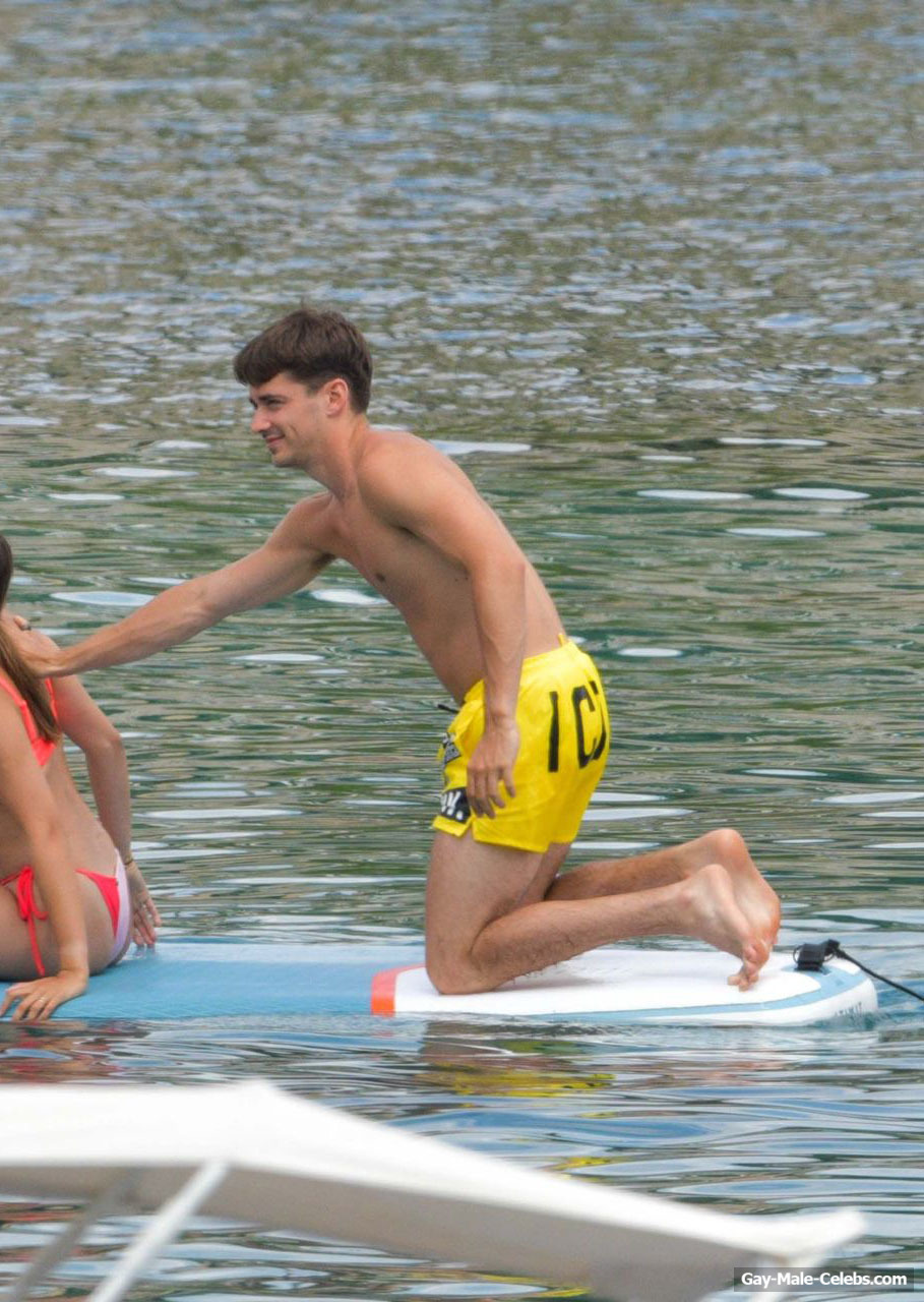 Charles Leclerc Shirtless And Bulge Moments