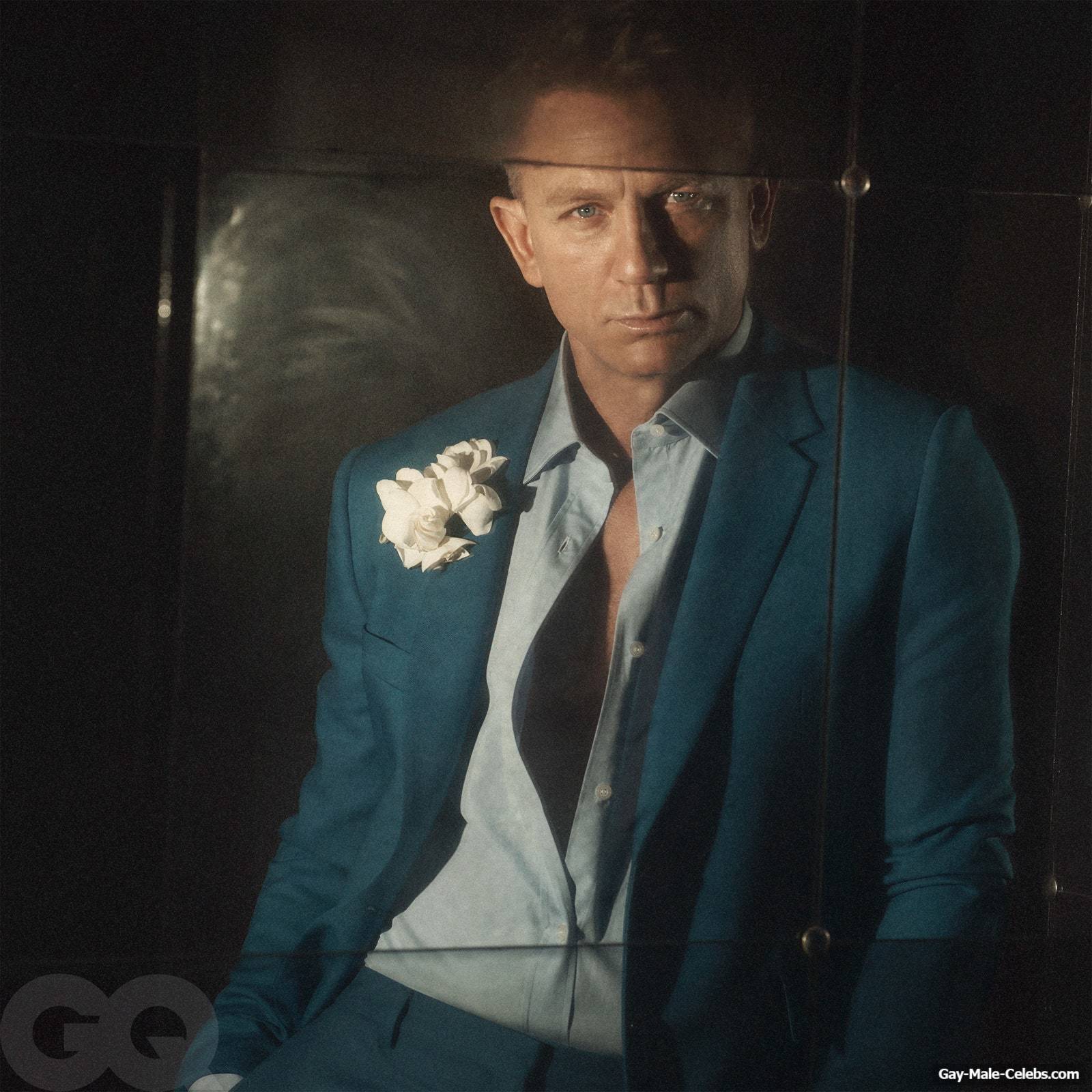 Daniel Craig Shirtless And Underwear For GQ