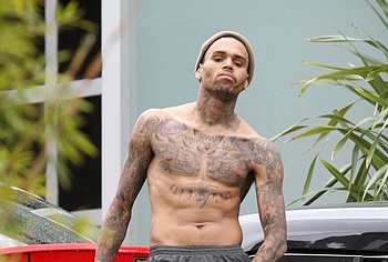 Chris Brown penis shots