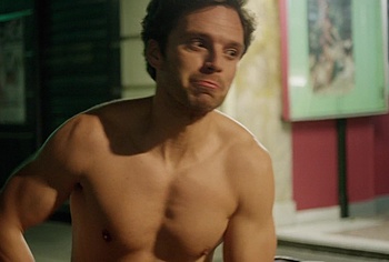 Sebastian Stan shirtless scenes