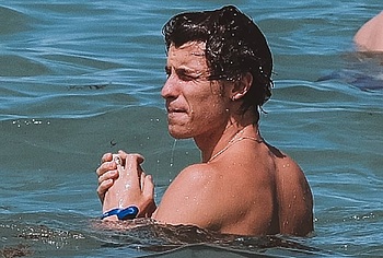 Shawn Mendes sunbathing