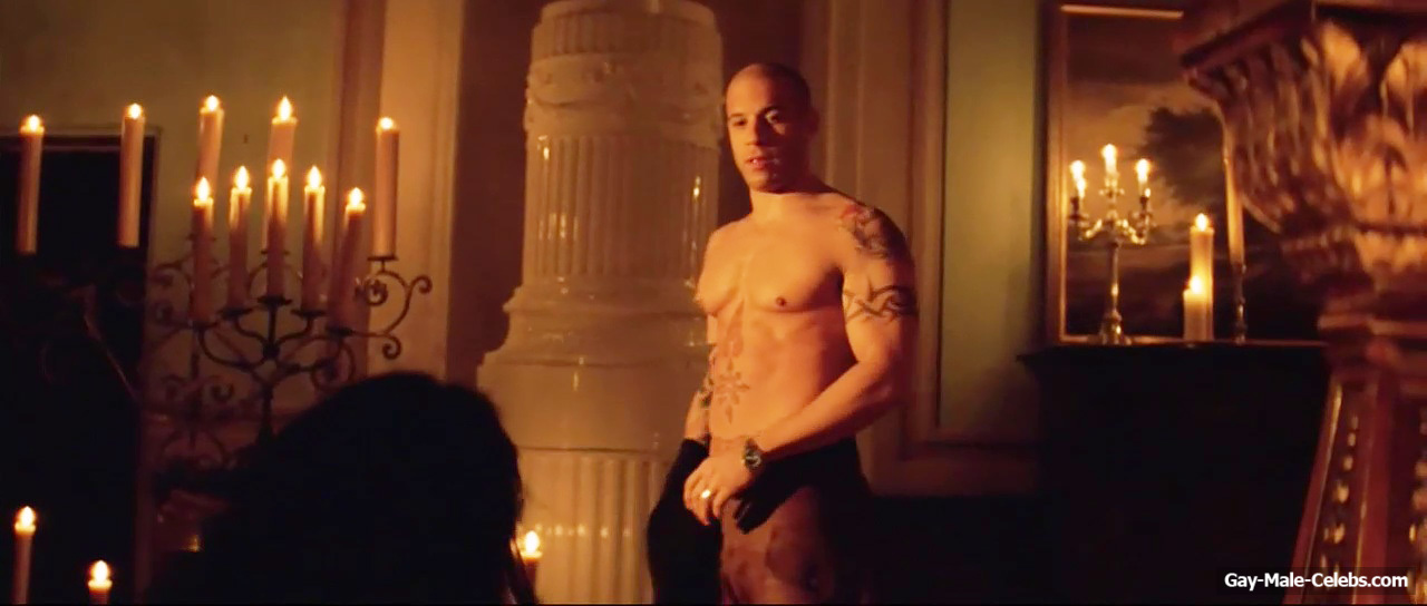 Vin Diesel Naked Muscle Torso And Sexy In XXX