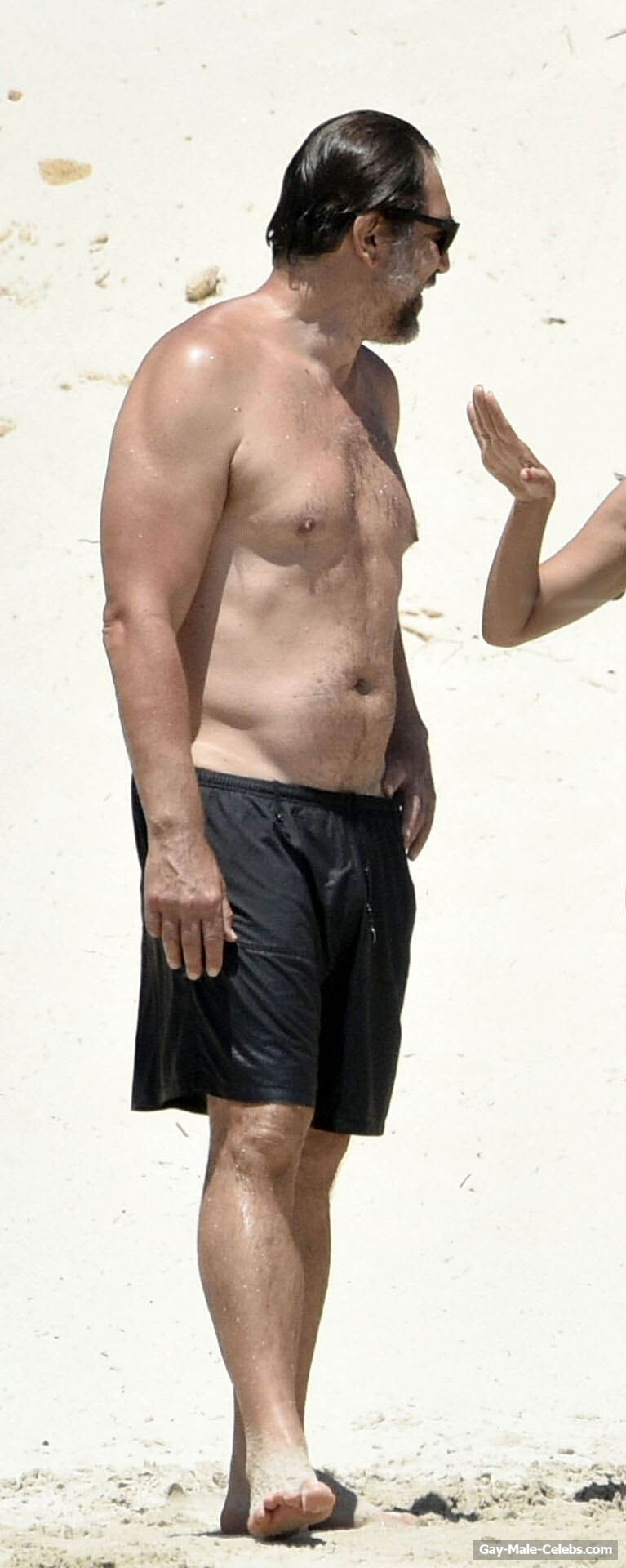 Javier Bardem Shirtless And Bulge Beach Photos