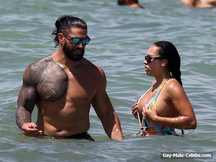 Roman Reigns Shirtless And Bulge Photos