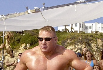 Brock Lesnar naked