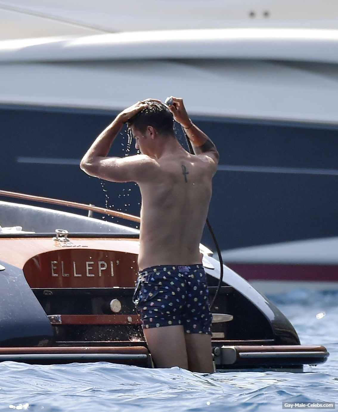 Alvaro Morata Sunbathing Shirtless On A Yacht