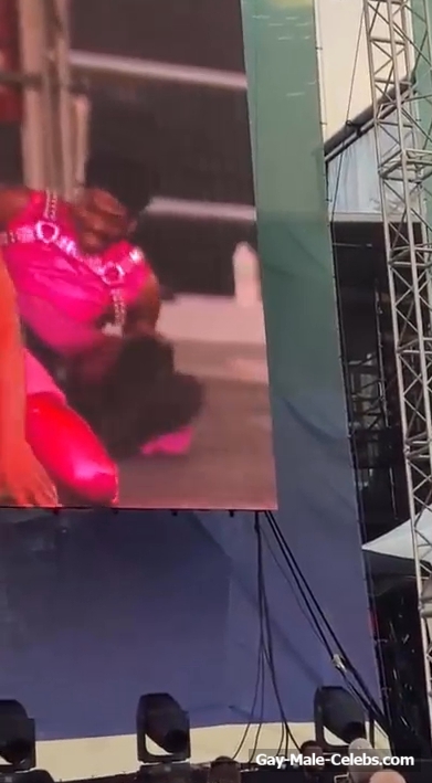 Lil Nas X Flashing His Big Cock On A Stage