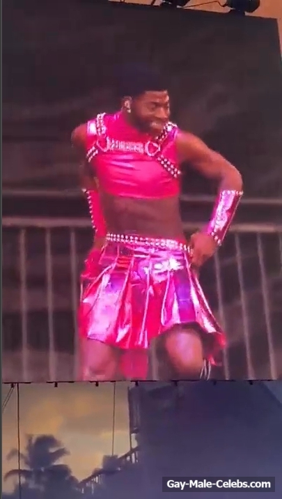 Lil Nas X Flashing His Big Cock On A Stage