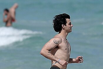 Joe Jonas shirtless