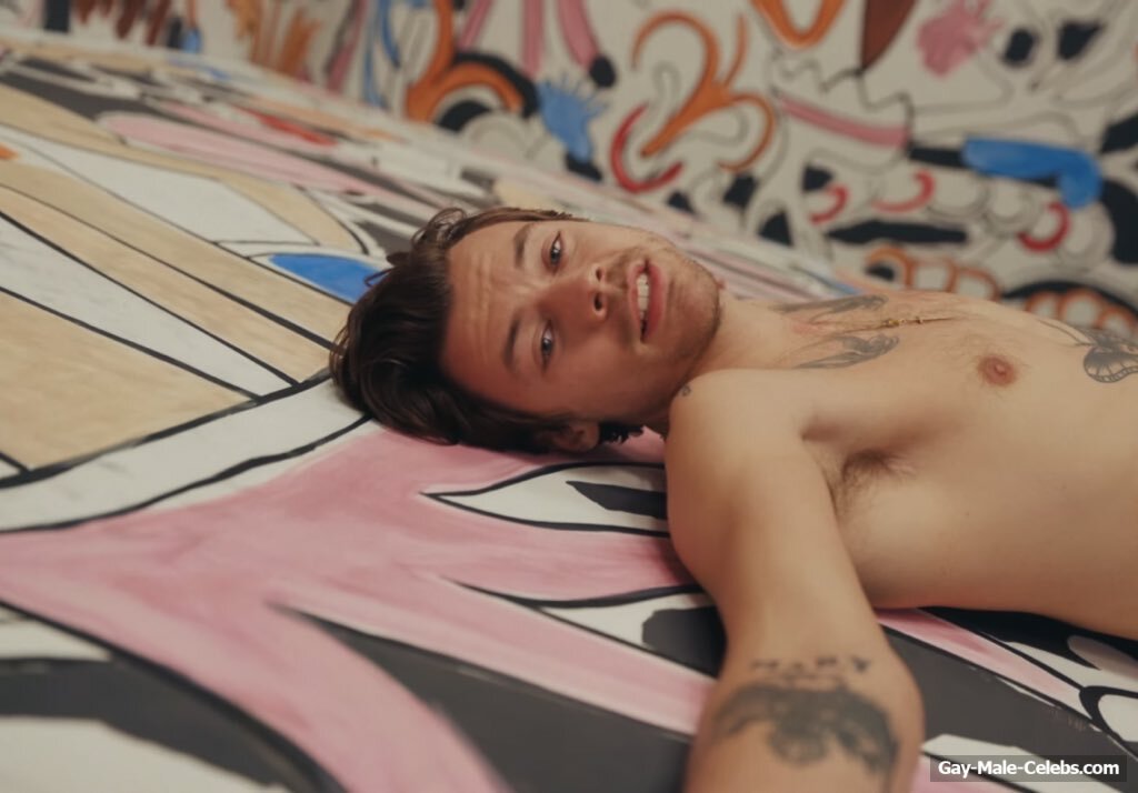Harry Styles Shirtless In Sexy Underwear from As It Was