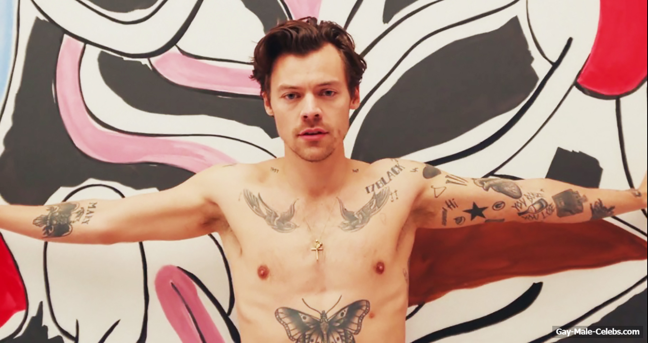 Harry Styles Shirtless In Sexy Underwear from As It Was