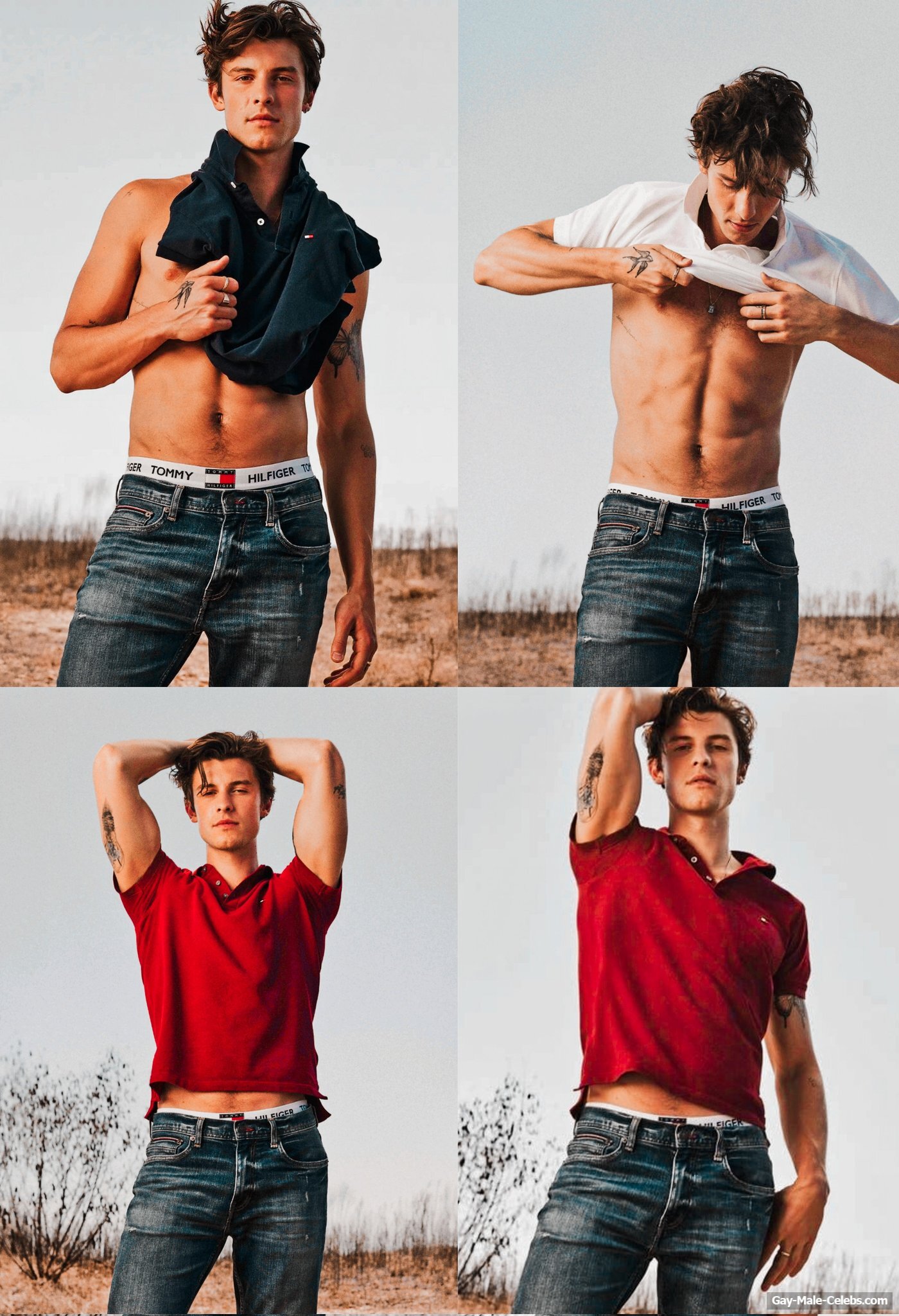 Shawn Mendes Posing Sexy And Shirtless for Tommy Hilfiger