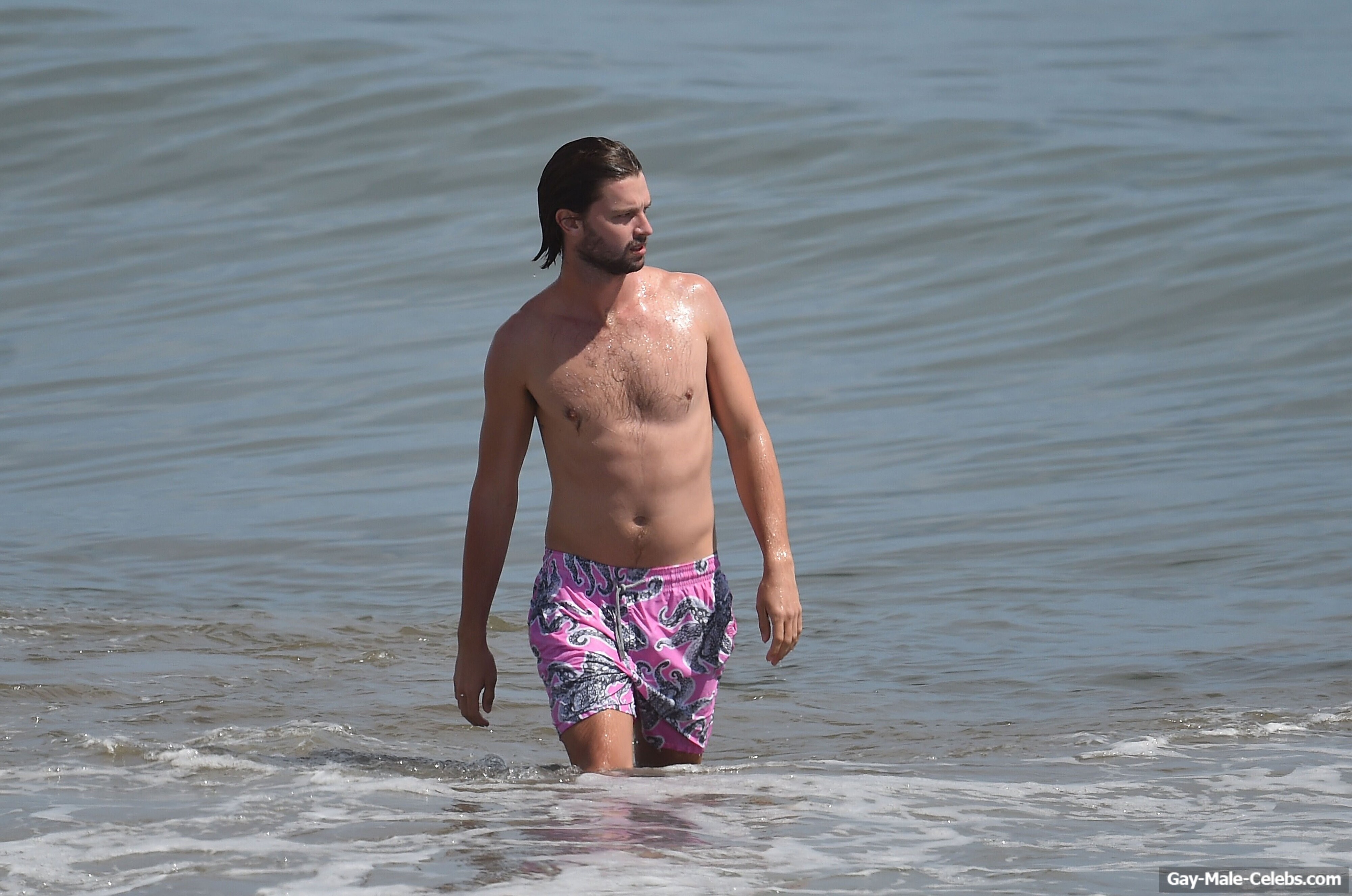 Patrick Schwarzenegger Shirtless And Bulge Beach Pics