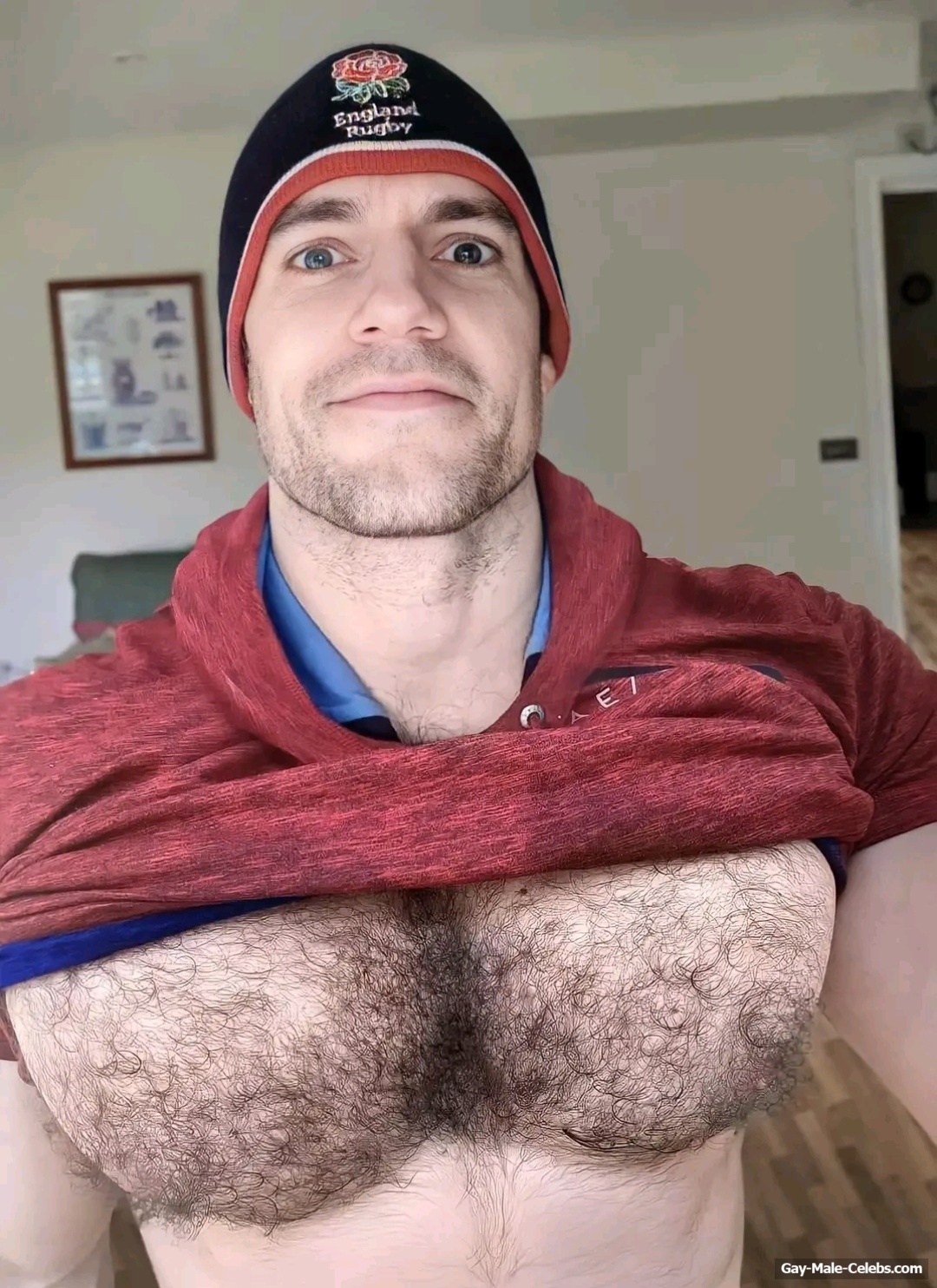 Henry Cavill Shows Off His Muscle Hairy Chest