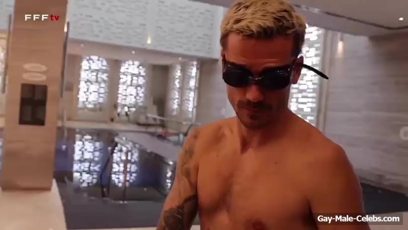 Antoine Griezmann Shirtless And Bulge Photos