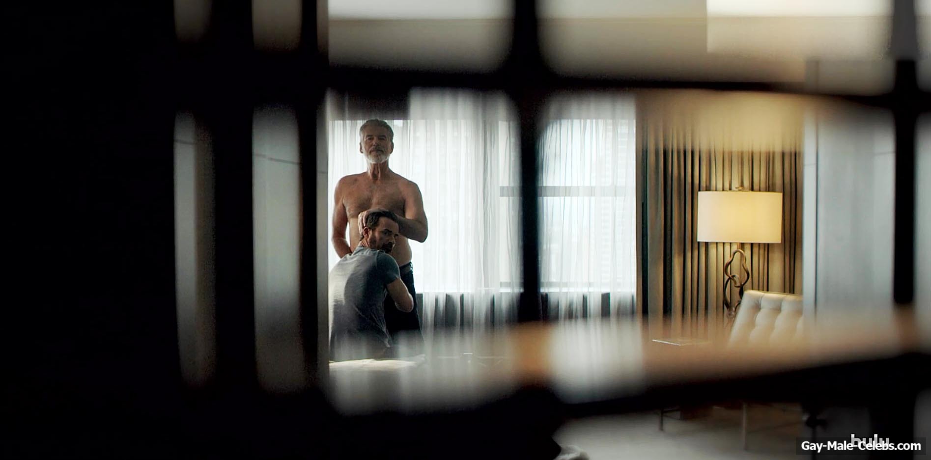 Pierce Brosnan &amp; Justin Theroux Gay Sex Scenes in False Positive