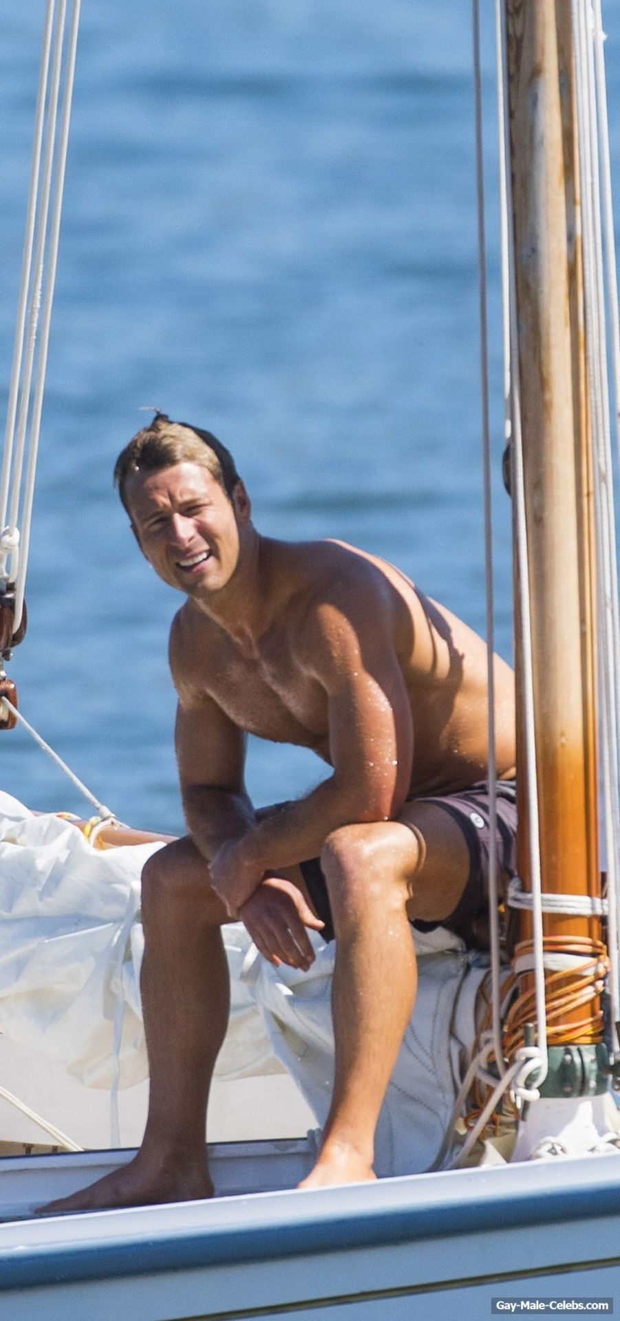 Glen Powell Shirtless And Sexy Behind Scenes