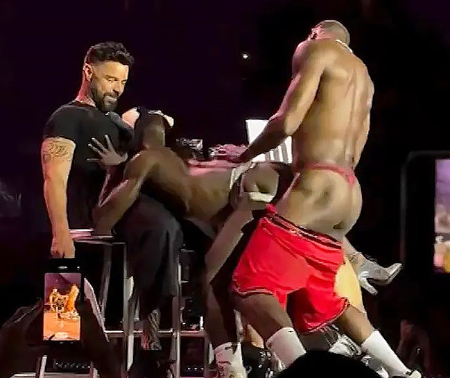 Ricky Martin Erect Penis Oops