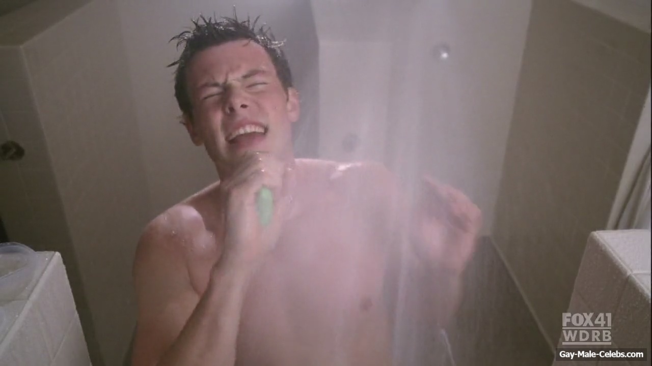 Cory Monteith Shirtless Shower Scenes in Glee - Gay-Male-Celebs.com