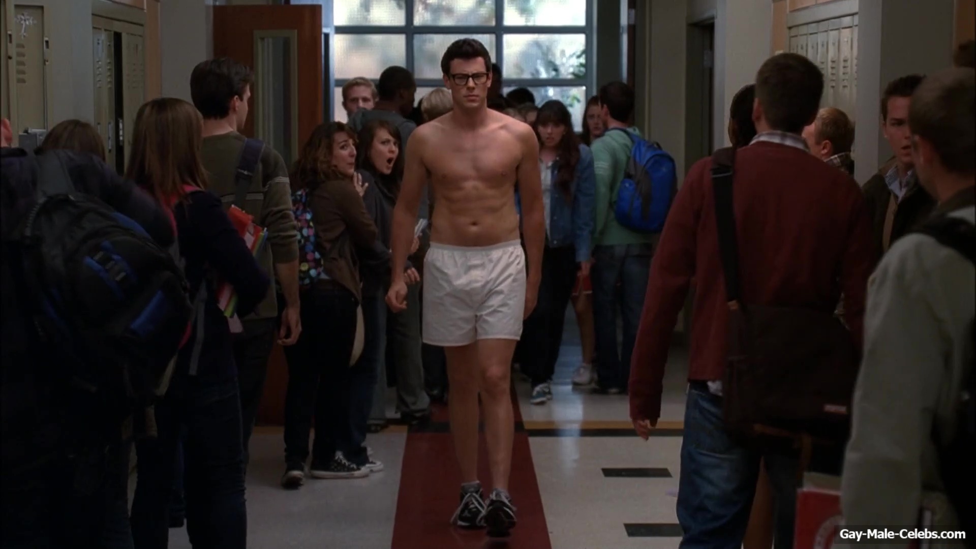 Cory Monteith Shirtless Shower Scenes in Glee - Gay-Male-Celebs.com