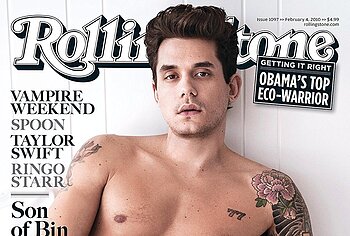 John Mayer shirtless