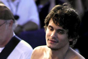 John Mayer shirtless