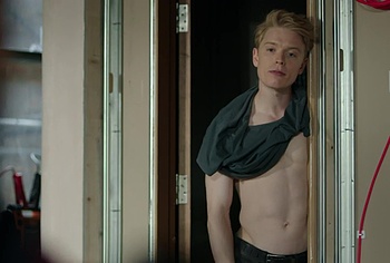 Freddie Fox shirtless