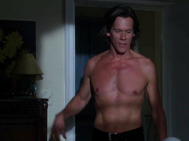 Kevin Bacon shirtless