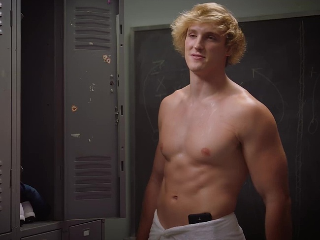 Logan Paul shirtless