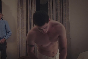 Logan Lerman underwear