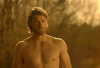 Luke Mitchell chest