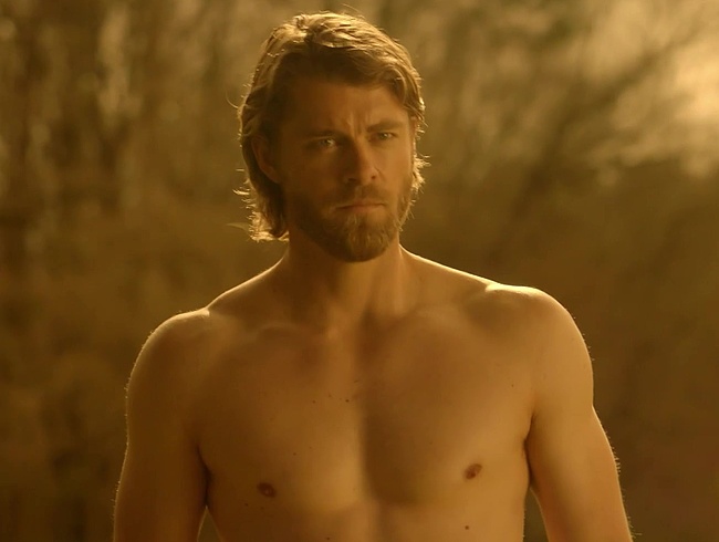 Luke Mitchell shirtless