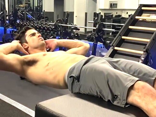 Max Ehrich shirtless