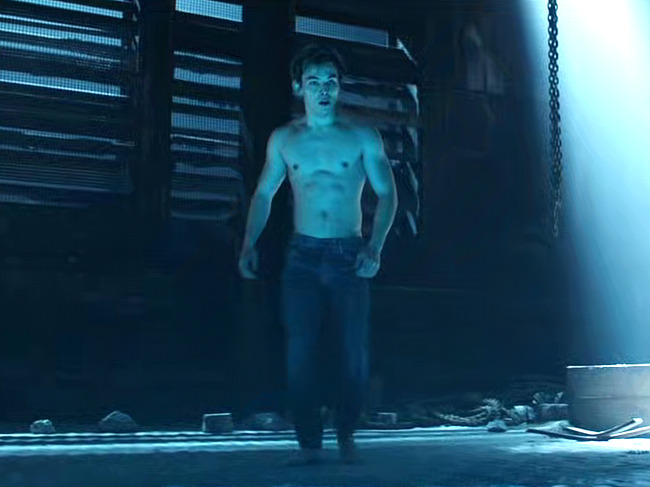 Ryan Potter shirtless