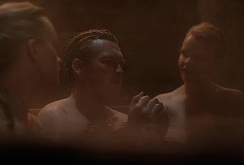 Sam Worthington Shirtless gay kiss