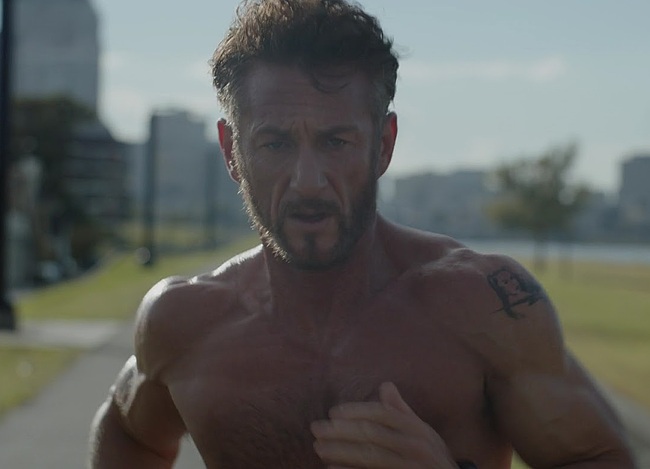 Sean Penn shirtless