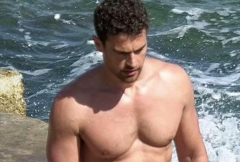 Theo James bulge