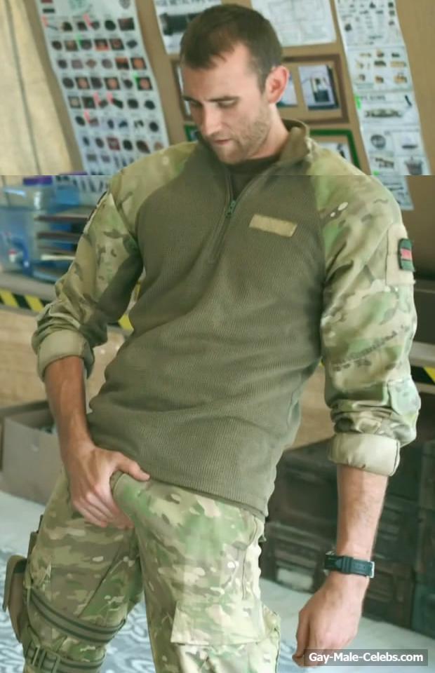 Matthew Lewis Naked Torso &amp; Bulge Dick in Bluestone